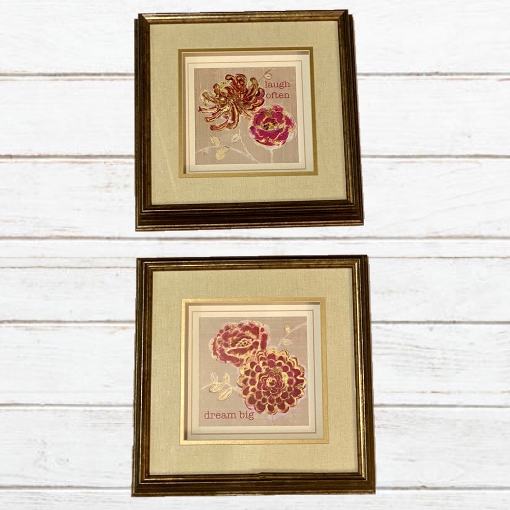 2 ART IN MOTION framed artwork